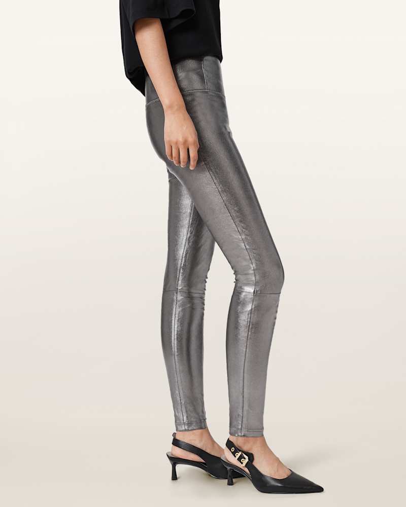 Cora High-Rise Leather Leggings