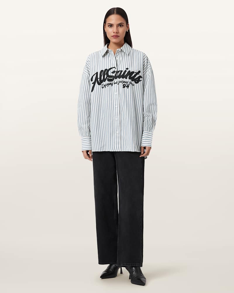 Adrianne Relaxed Striped Shirt