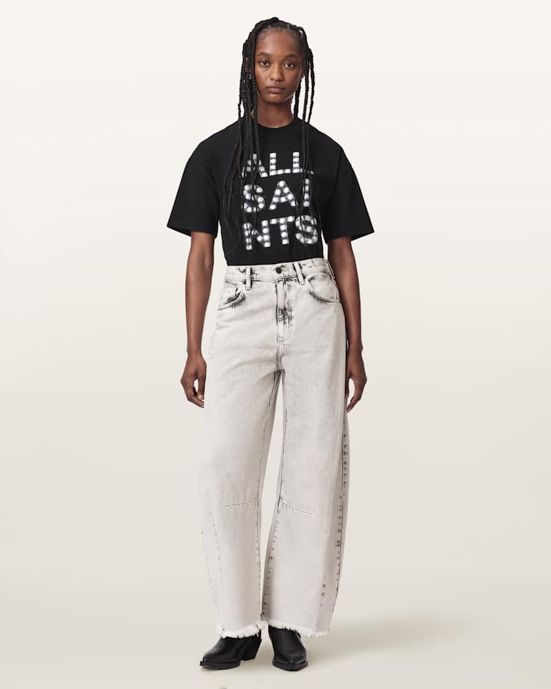 Payton High Waisted Barrel Leg Denim Jeans