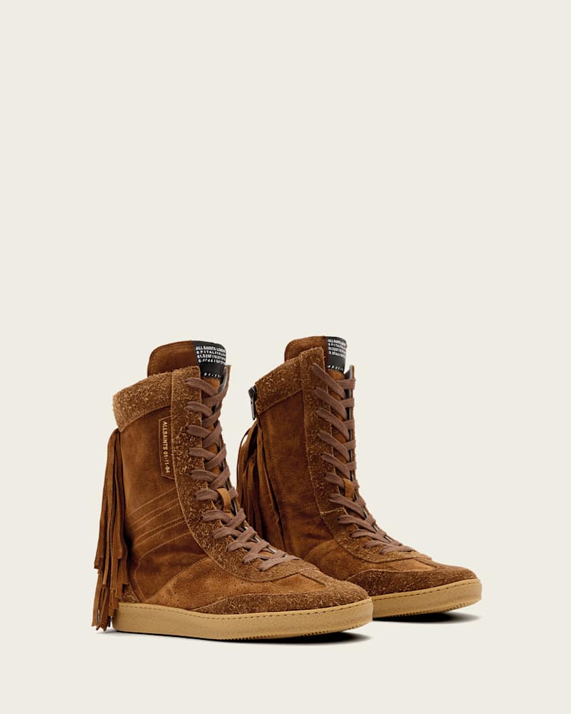 Louise Suede Fringe Trainers