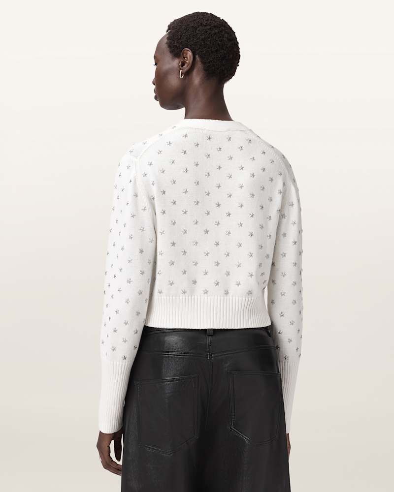 Mazzy Cropped Embellished Cardigan