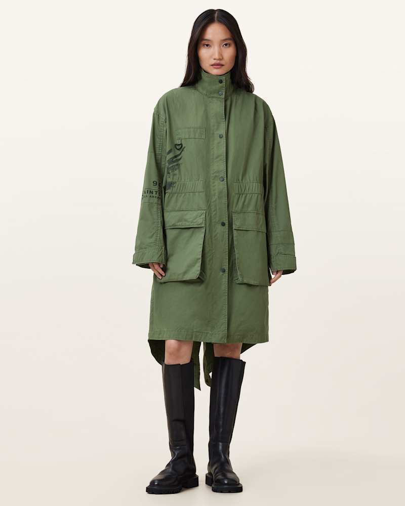 Milla Bird Print Parka Jacket