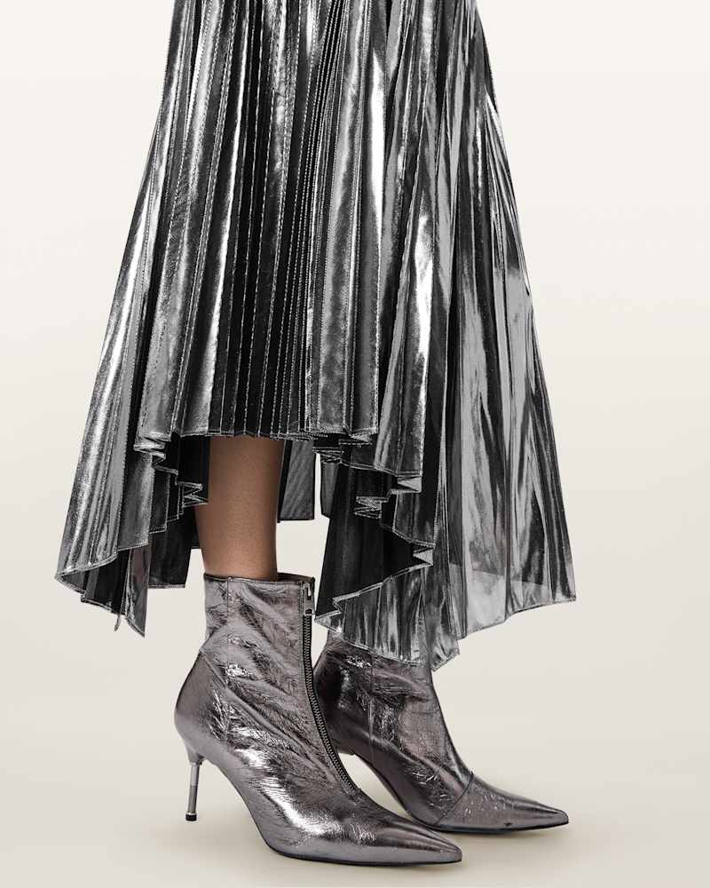 Jax Pleated Midi Skirt