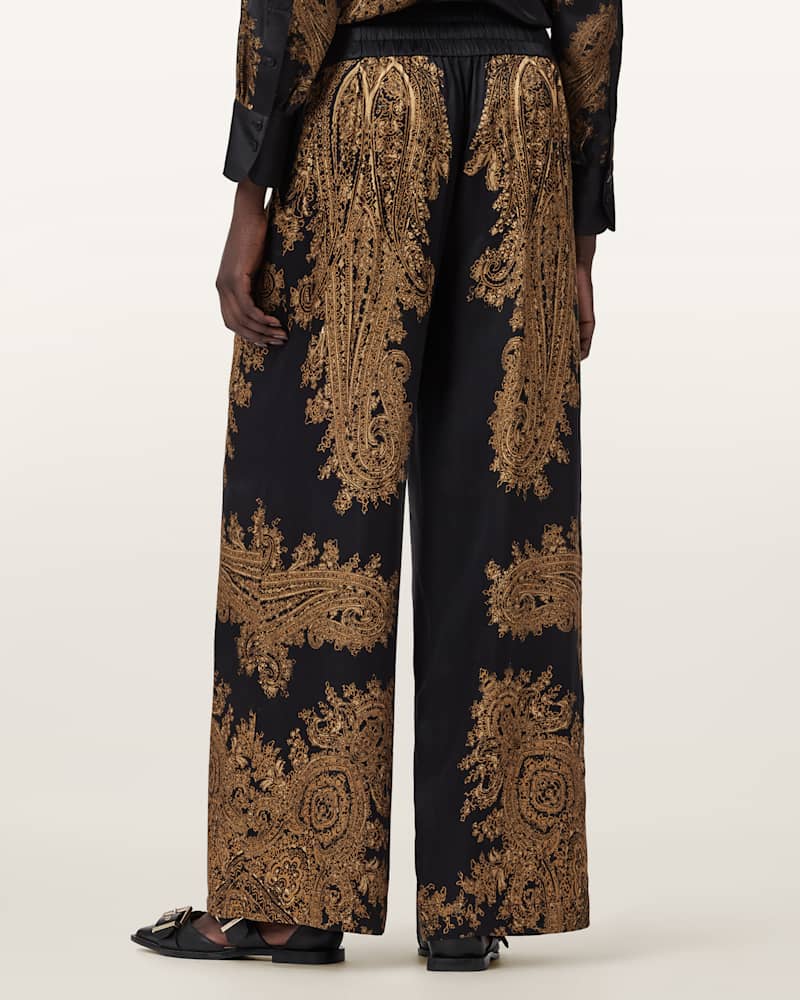 Leanne Satin Wide Leg Trousers