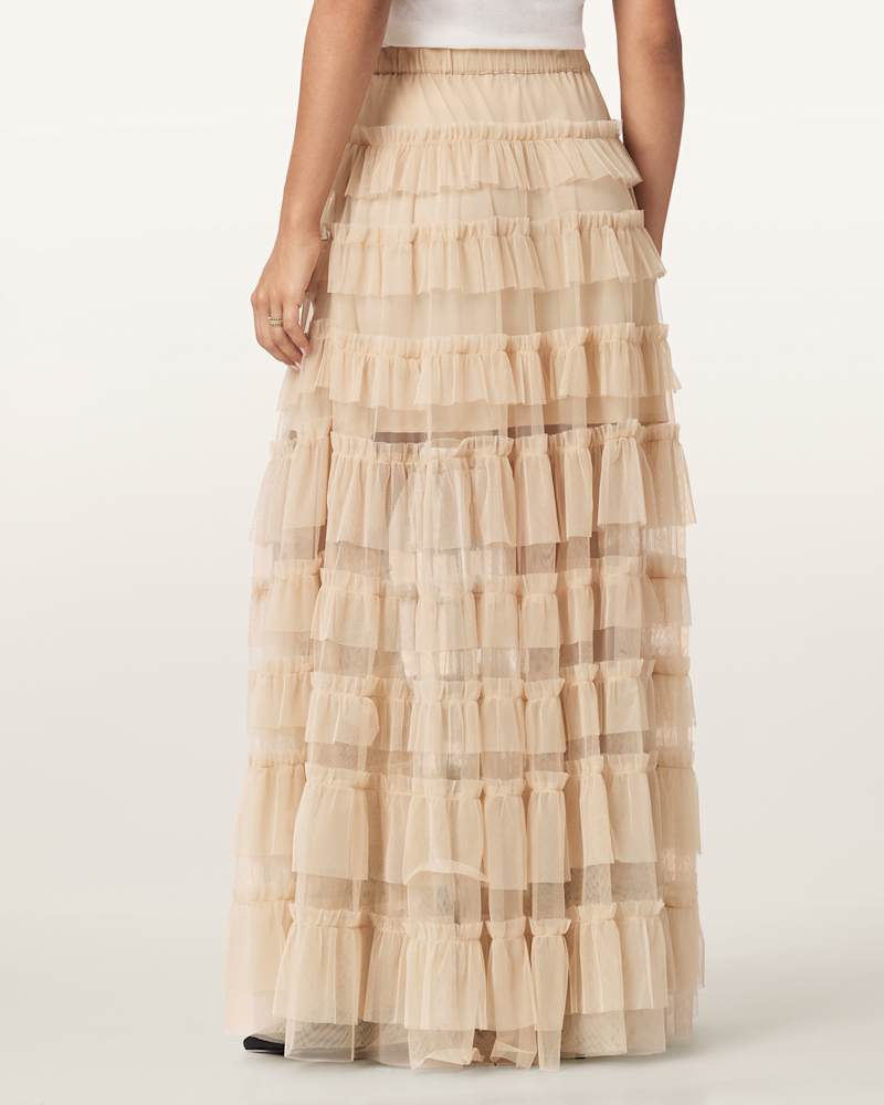 Aude Ruffle Maxi Skirt