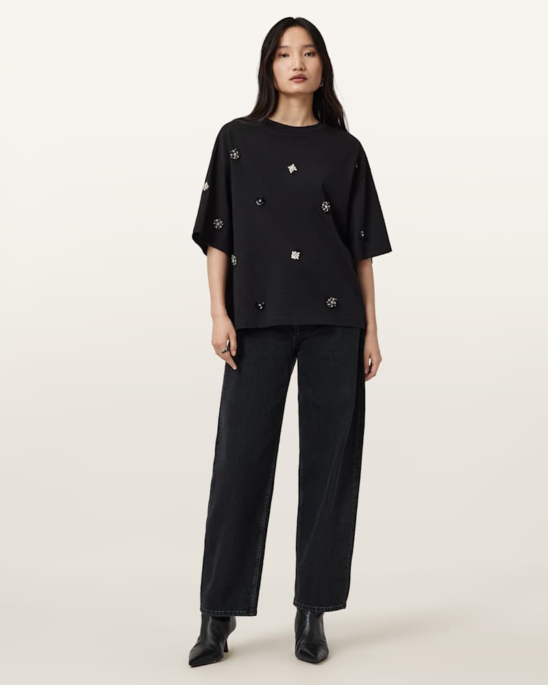 Amelie Embellished Oversized T-shirt