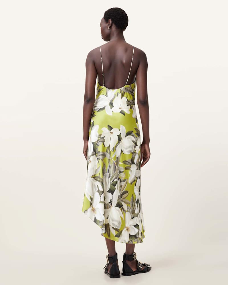 Alexia V-Neck Drawstring Midi Slip Dress