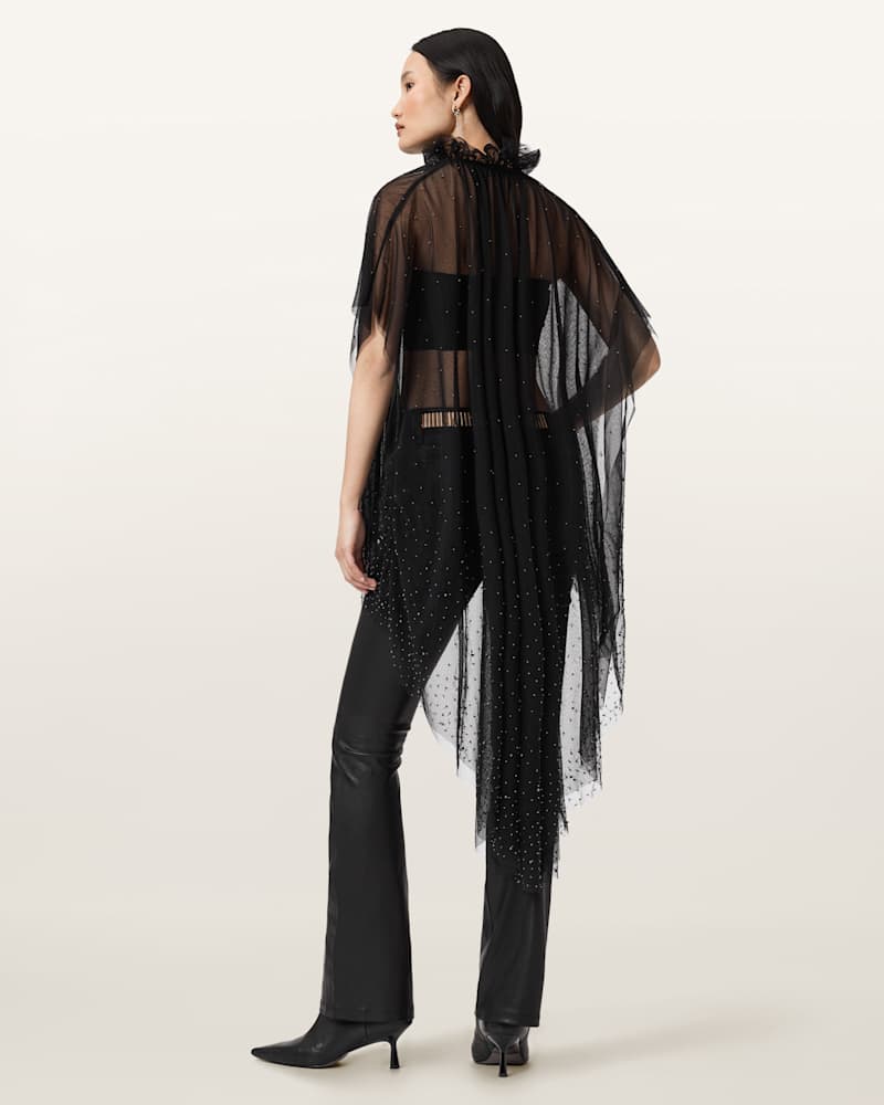 Haldan Leather Bootcut Trousers