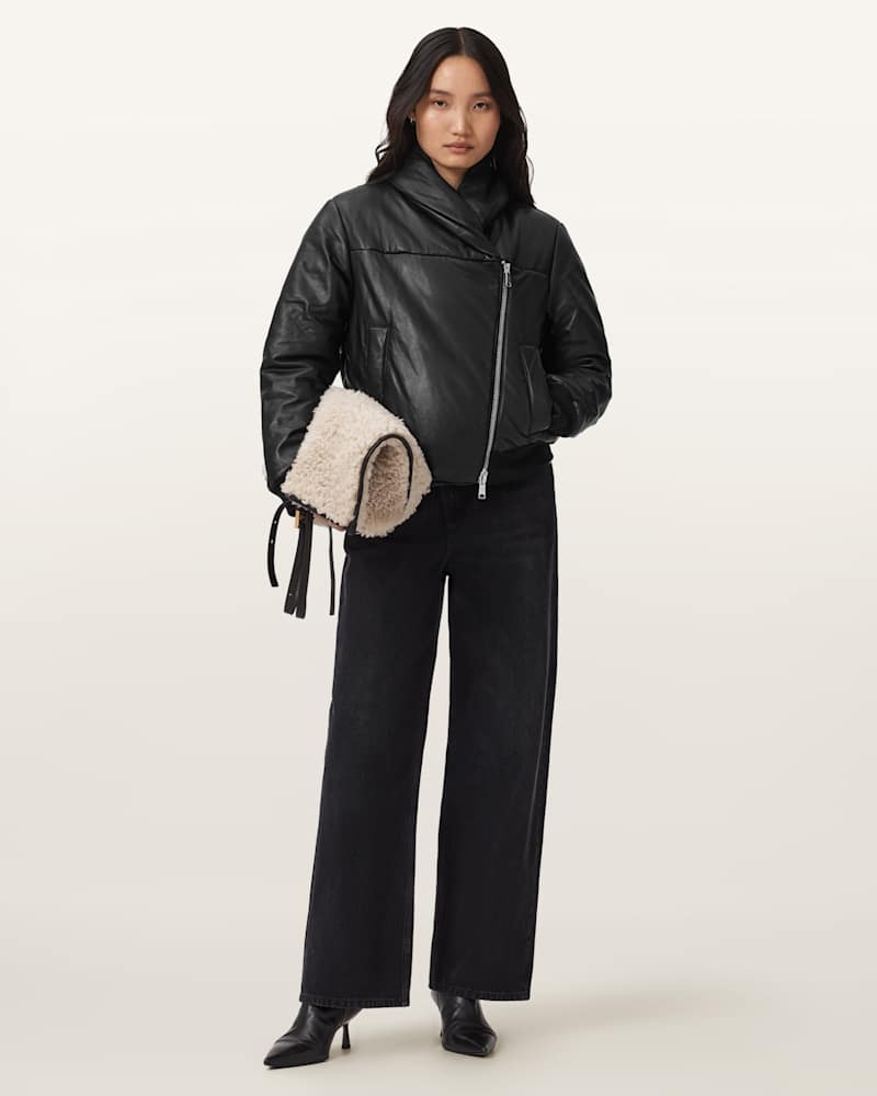 Lauren Leather Puffer Jacket