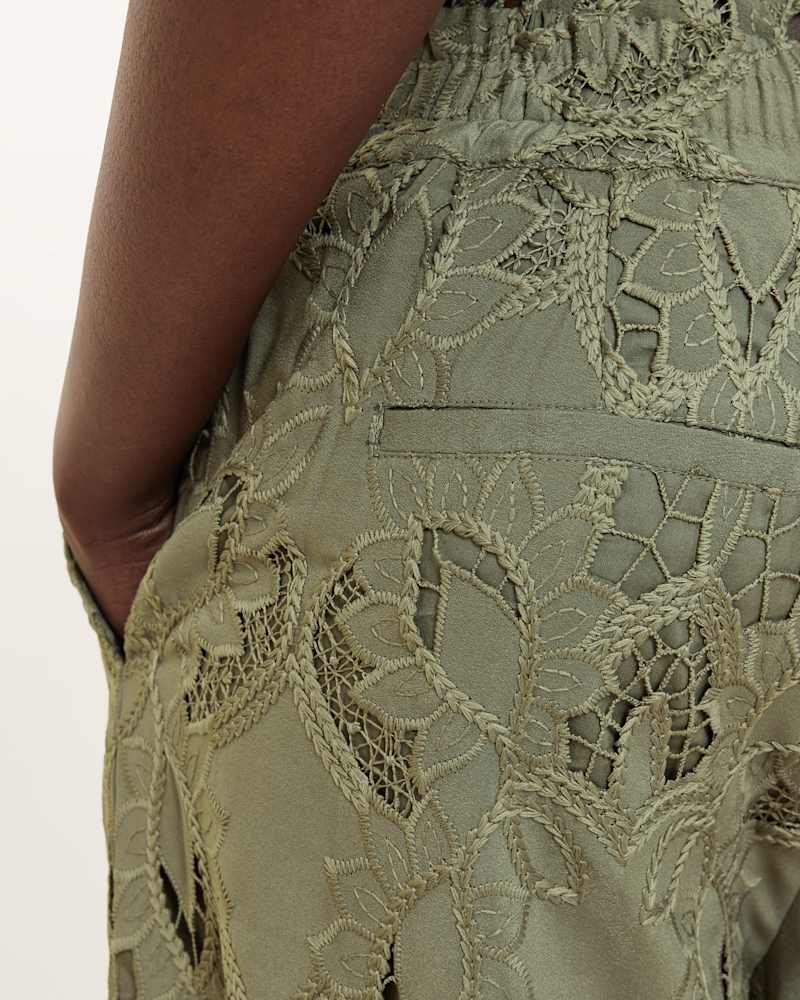 Charli Embroidered Straight Fit Trousers