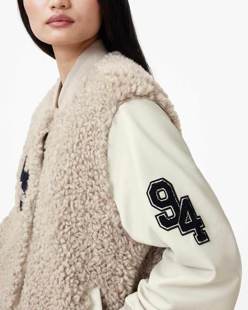 Valerie Shearling Patch Jacket
