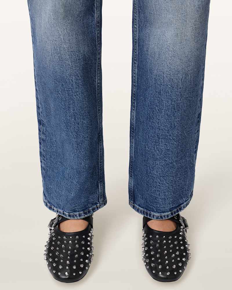 Sabine Leather Stud Shoes