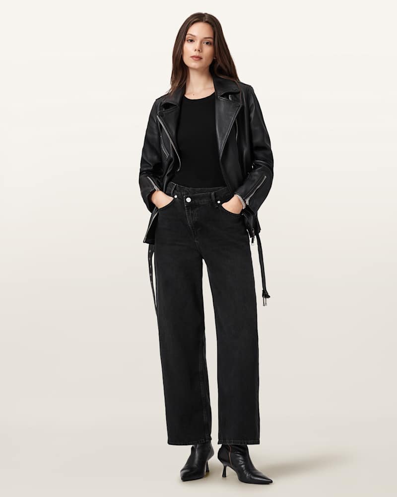 Aki Mid Rise Crossover Jeans