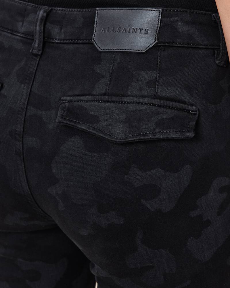 Duran Skinny Black Camo Cargo Jeans