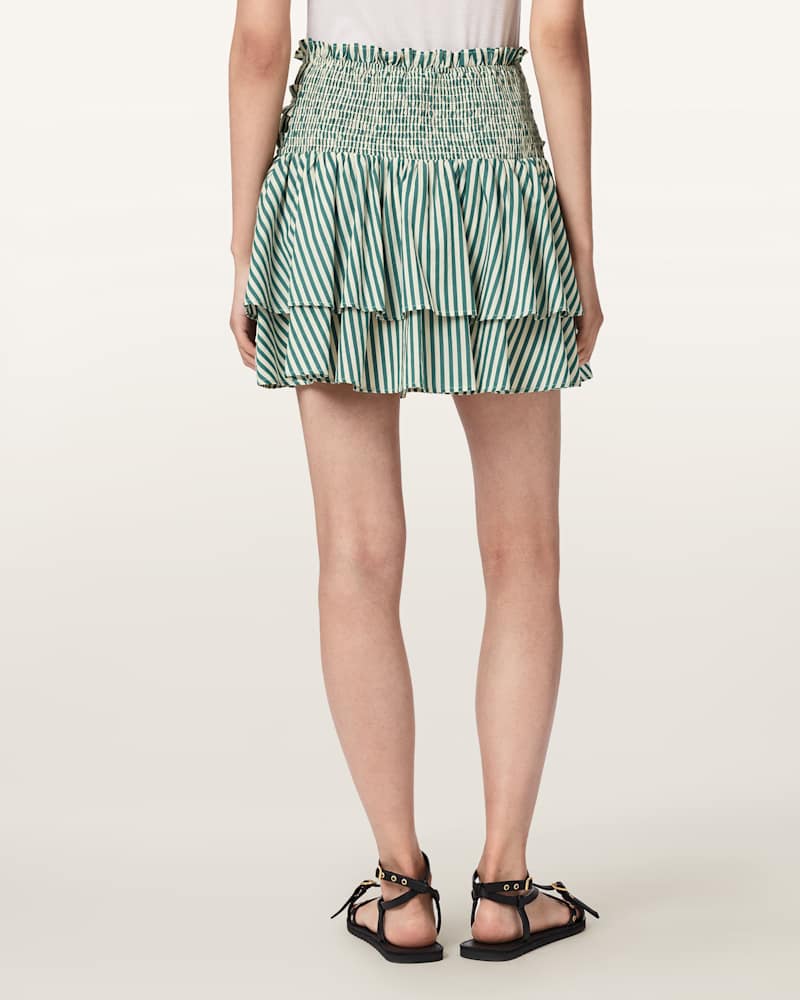 Kali Cotton Striped Mini Skirt