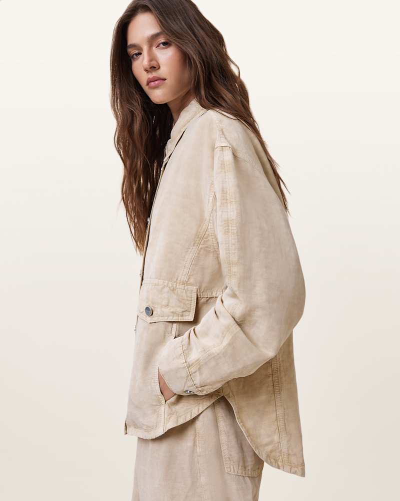 Hettie Oversized Linen Blend Shacket