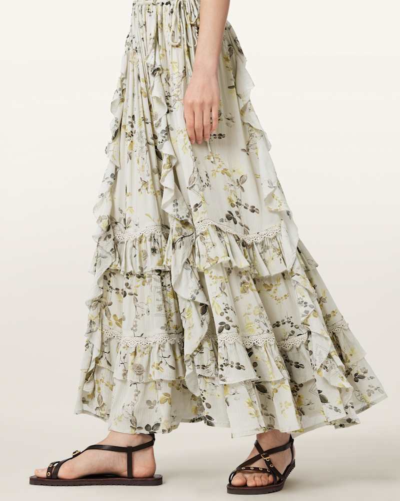 Canto Floral Ruffled Maxi Dress