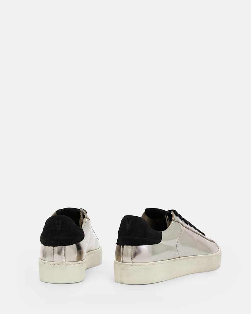 Shana Low Top Metallic Leather Trainers