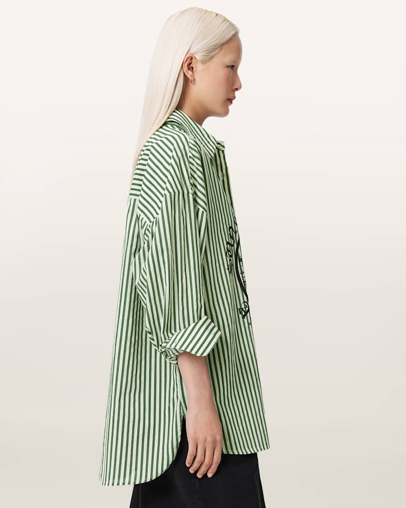 Adrianne Relaxed Fit Striped Shirt