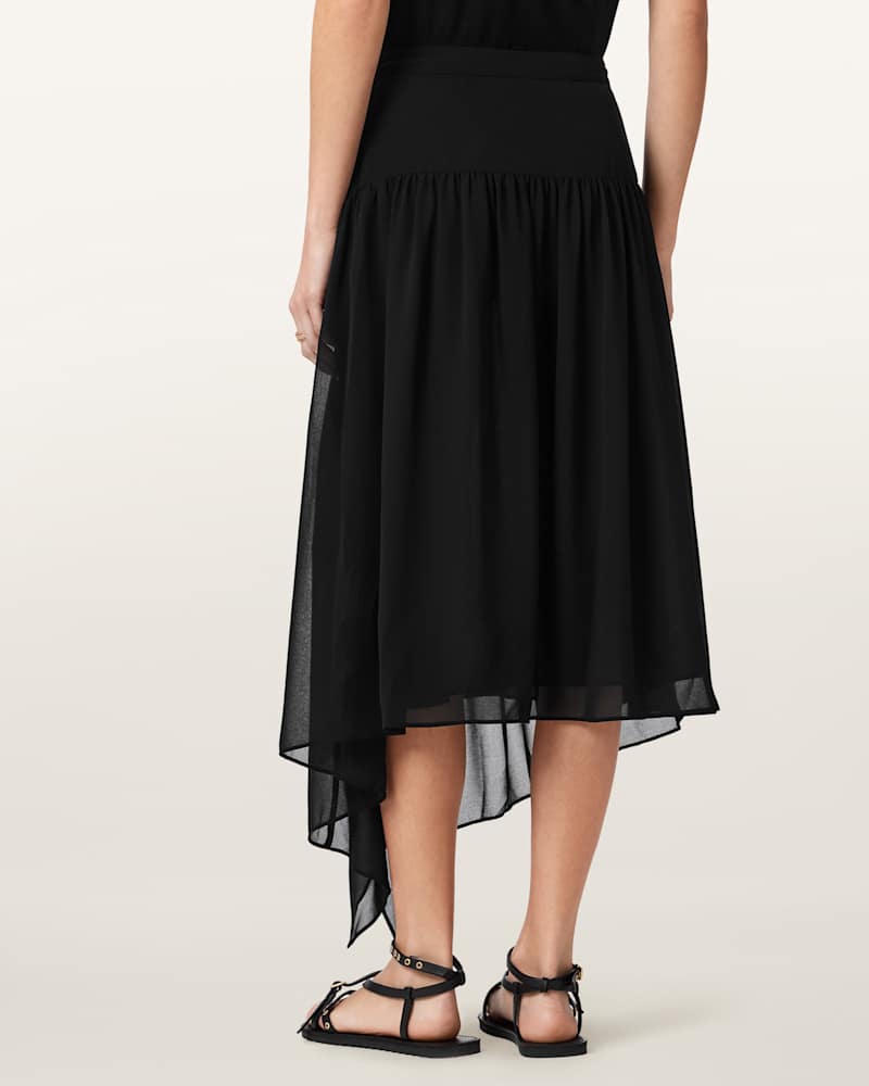Cyra Asymmetric Maxi Skirt