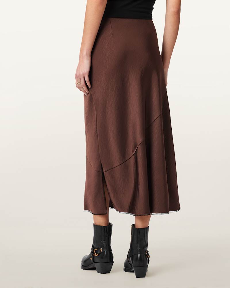 Darya Bias Cut Maxi Skirt