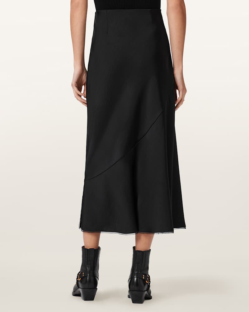 Darya Bias Cut Maxi Skirt