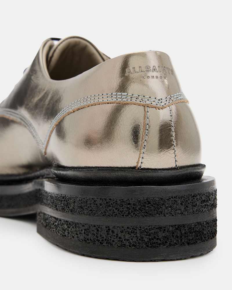 Escher Metallic Leather Lace Up Shoes