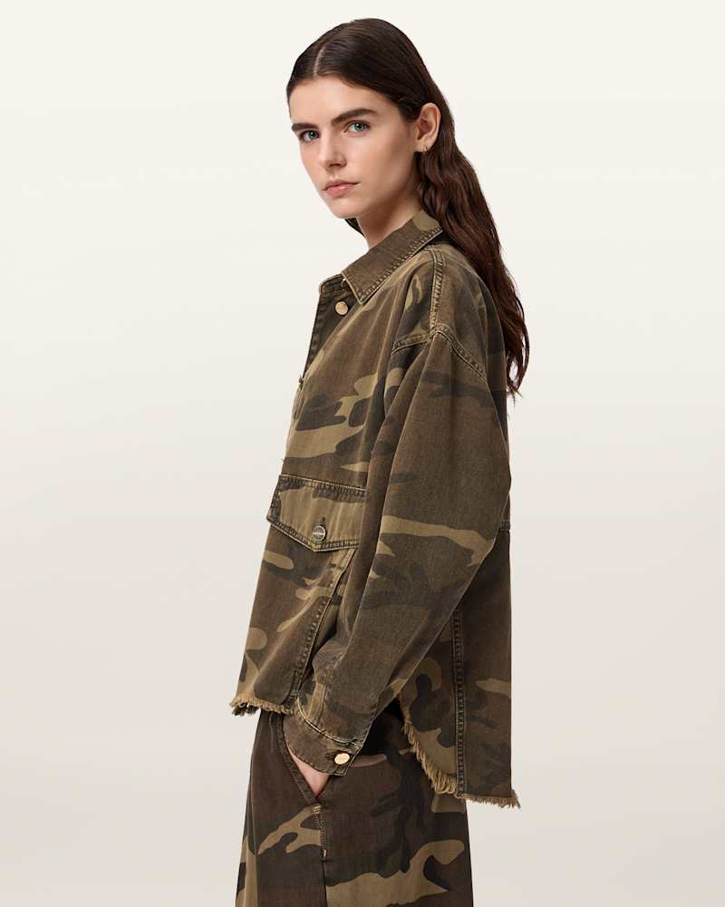 Hettie Oversized Camo Shacket