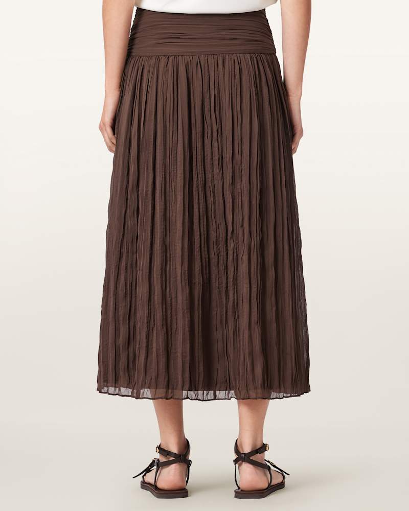 Asal Ruched Maxi Skirt