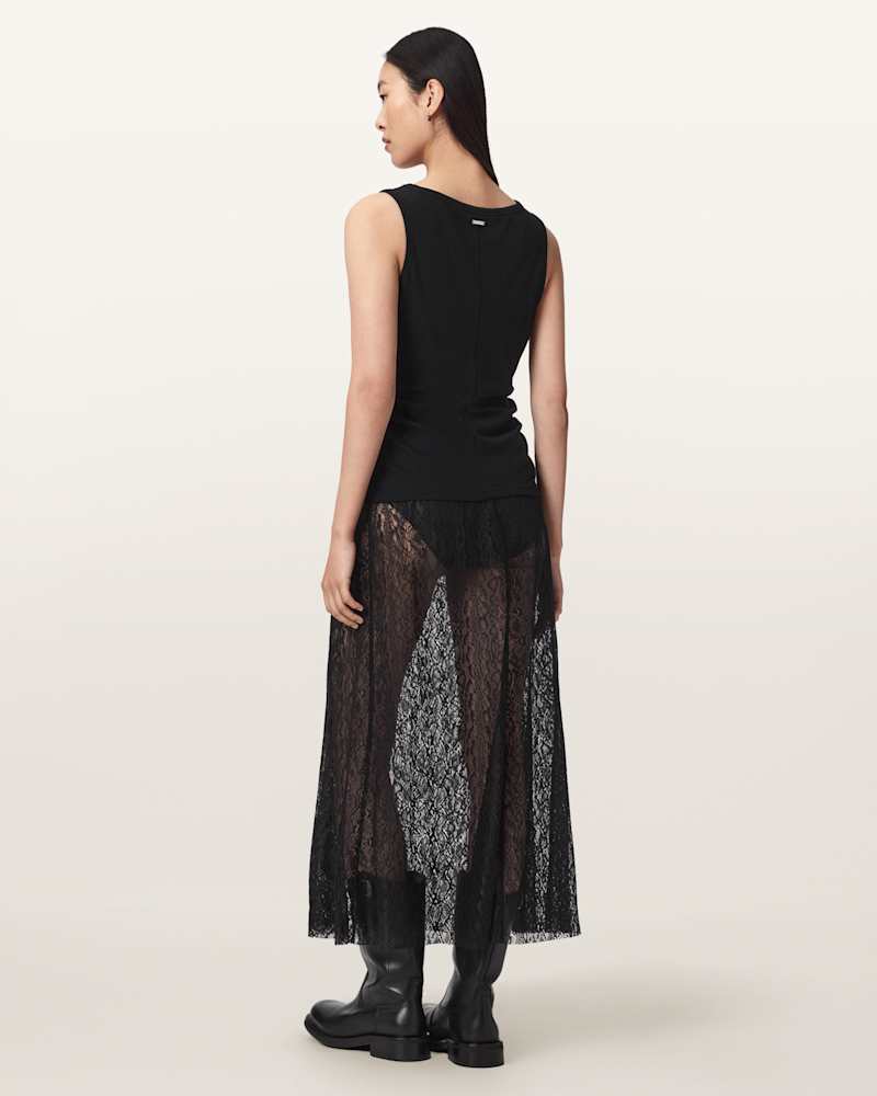 Arran Snake Print Midi Skirt