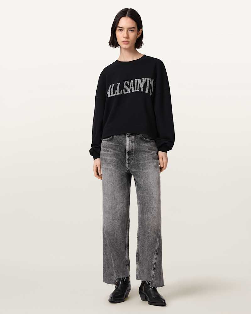 Dash Lila Oversized Embroidered Sweatshirt
