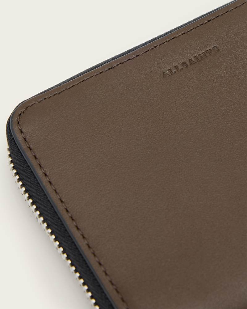 Lena Hex Zip Up Leather Wallet