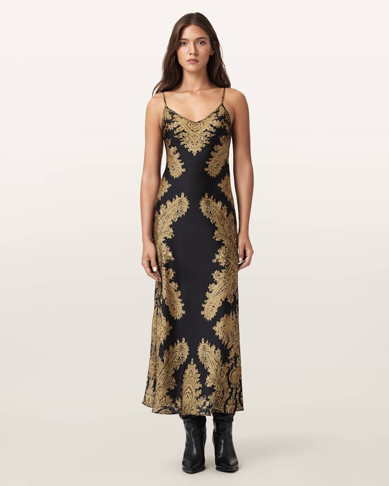 Bryony Paisley Slip Dress