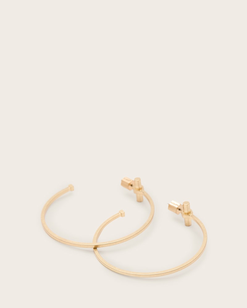 Toggle Large Hoop Earrings