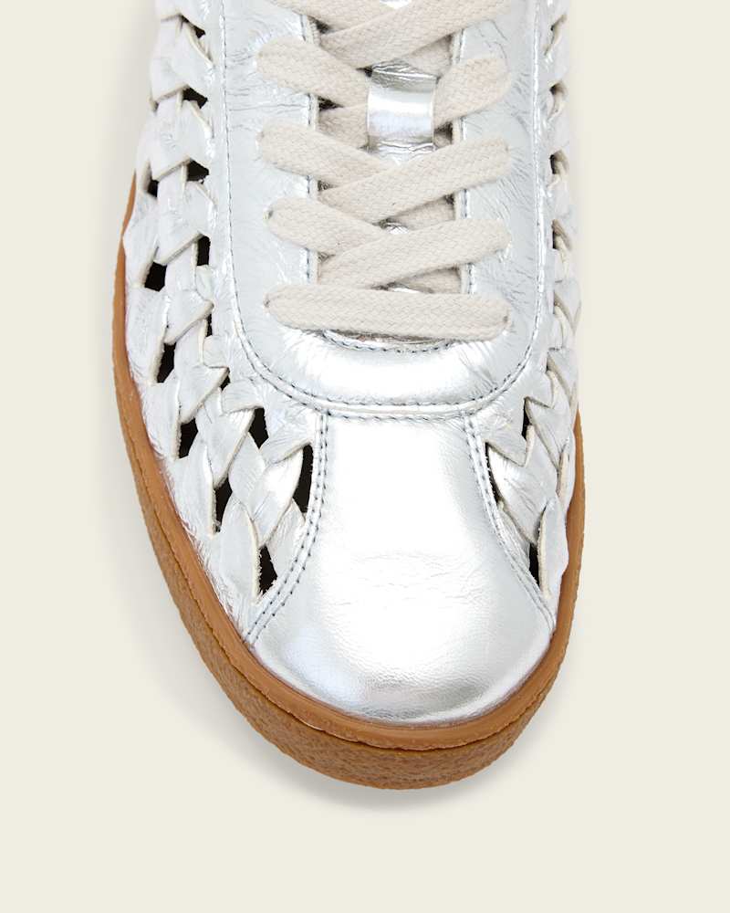Velma Leather Woven Trainers