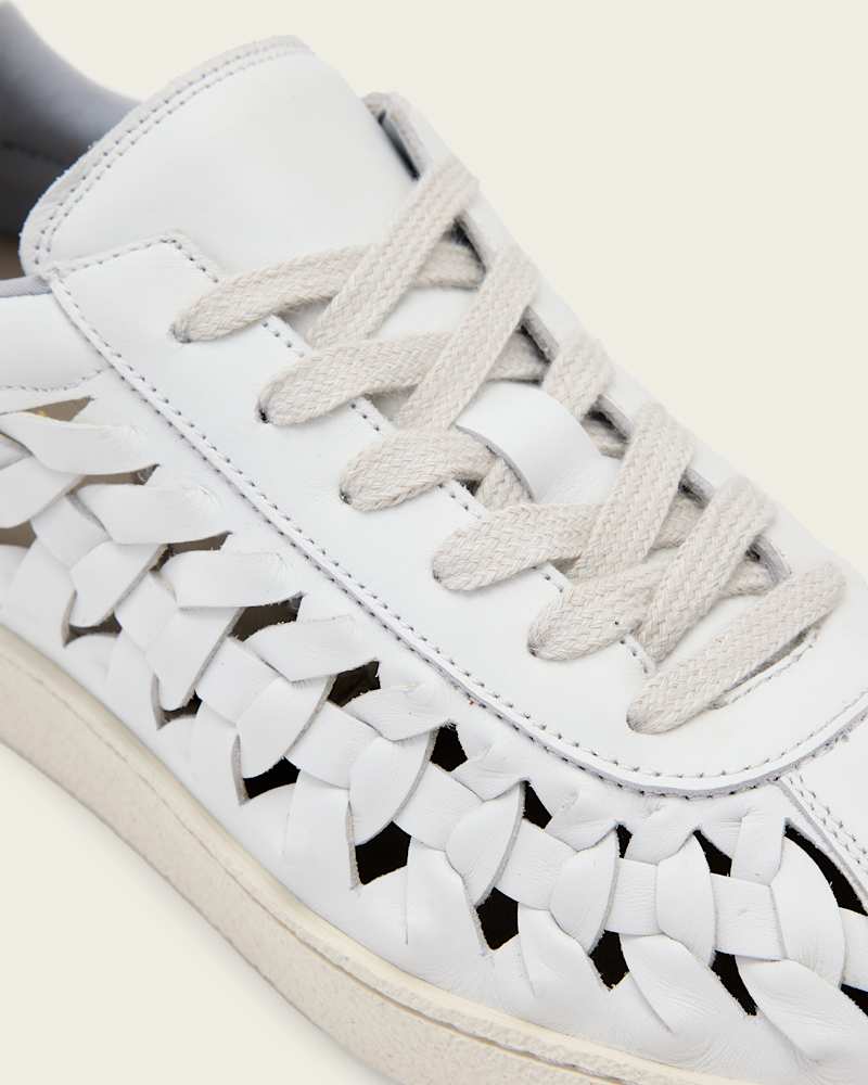 Velma Leather Woven Trainers
