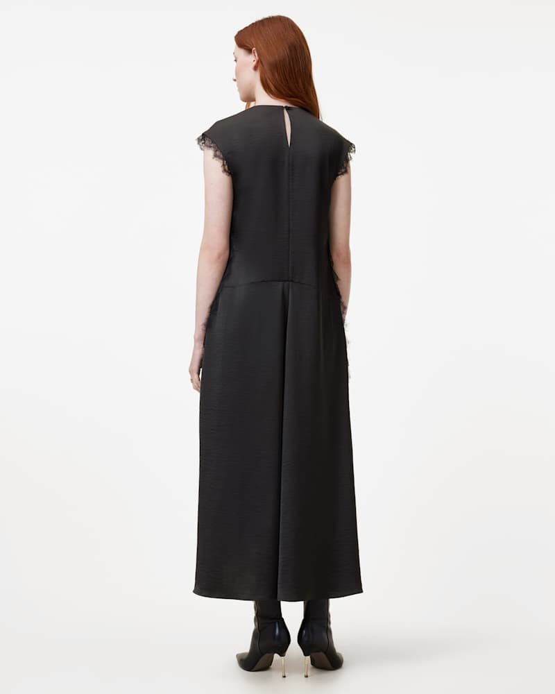 Lyra Lace Trim Midi Dress