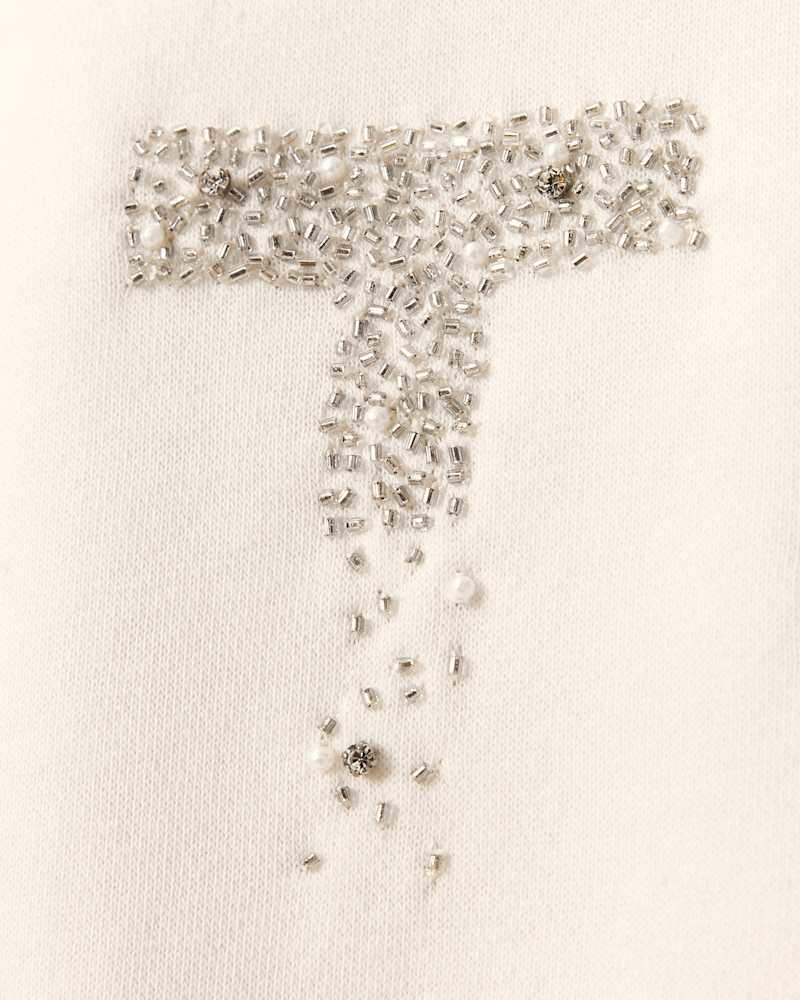 Stacks Separo Embellished Cropped Sweatshirt
