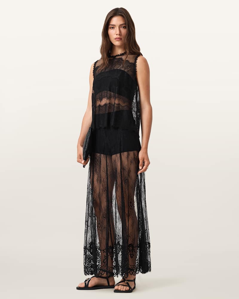 Clara Lace Trim Sleeveless Top