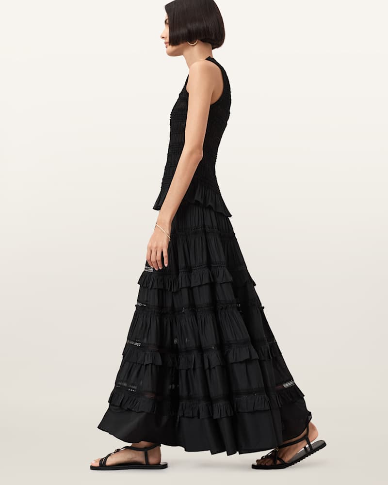 Marion Shirred Sleeveless Top