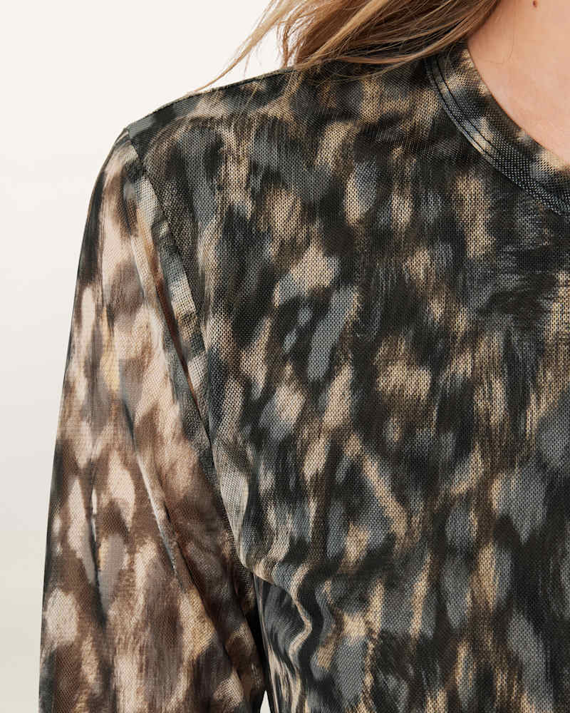 Ellie Mesh Long Sleeve T-Shirt