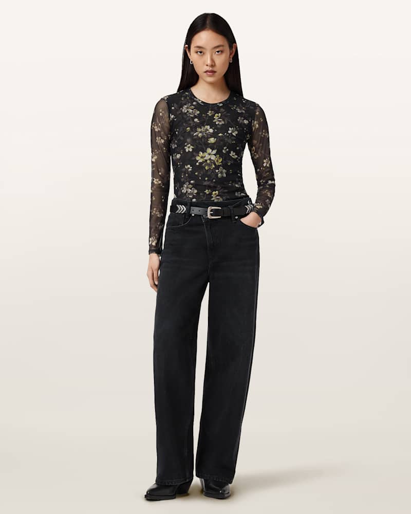 Ellie Mesh Long Sleeve T-Shirt