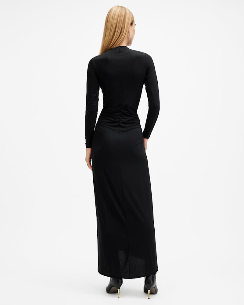 Xylia Long Sleeve Gathered Maxi Dress