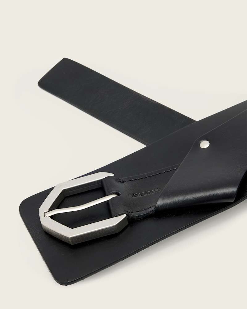 Jade Tapered Leather Belt