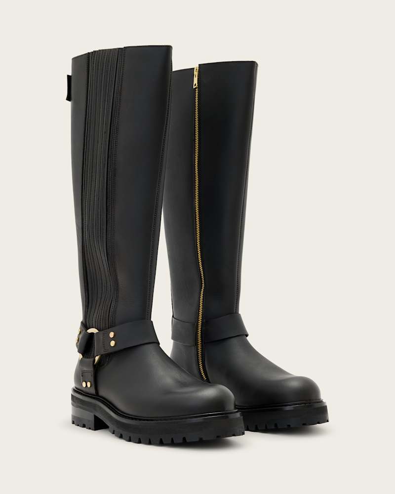 Maddie Knee High Leather Boots