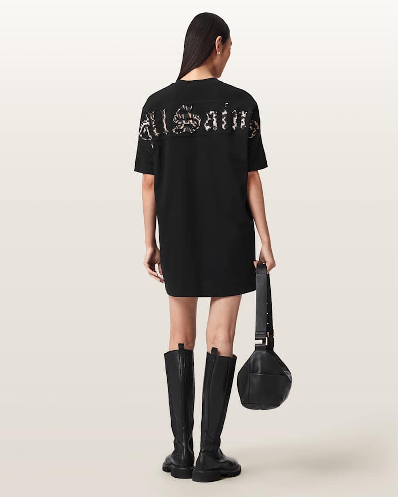 Fuse Appliqué Cotton T-Shirt Dress