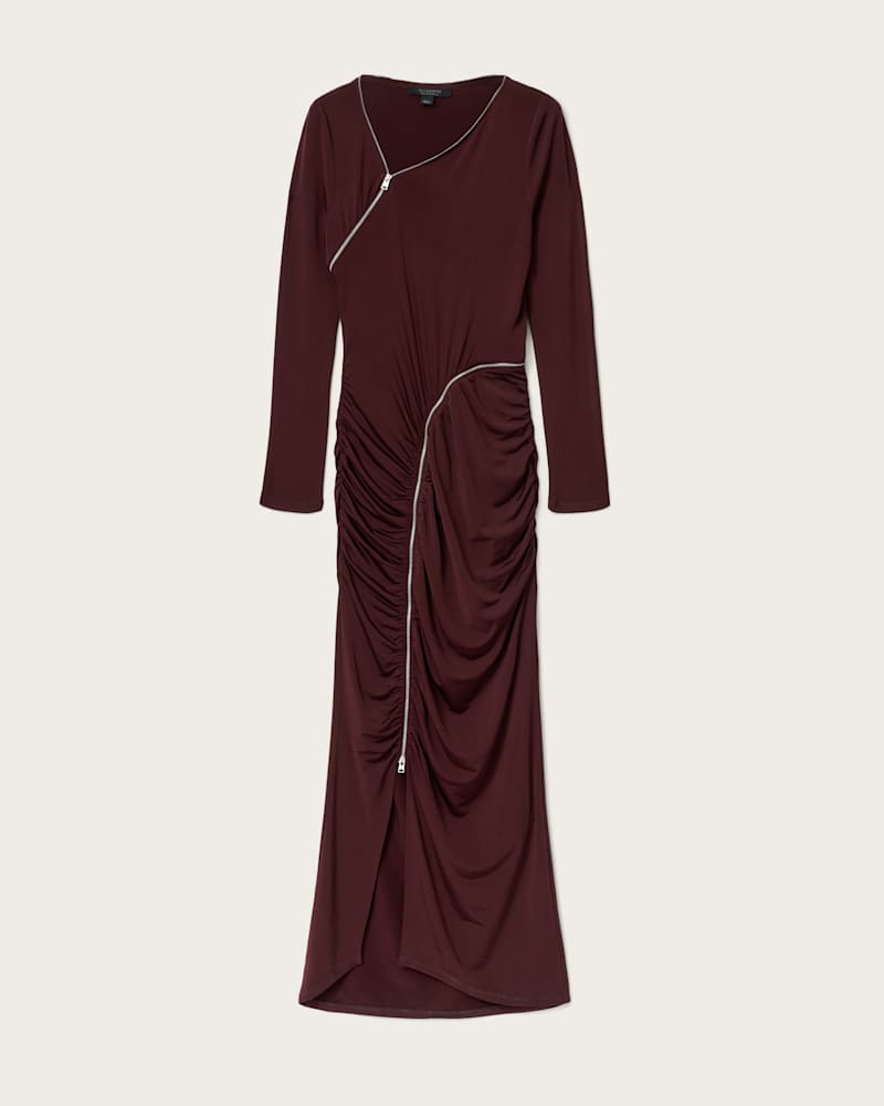 Elsie Zipper Maxi Dress