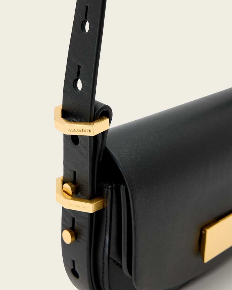 Etta Leather Satchel Crossbody Bag