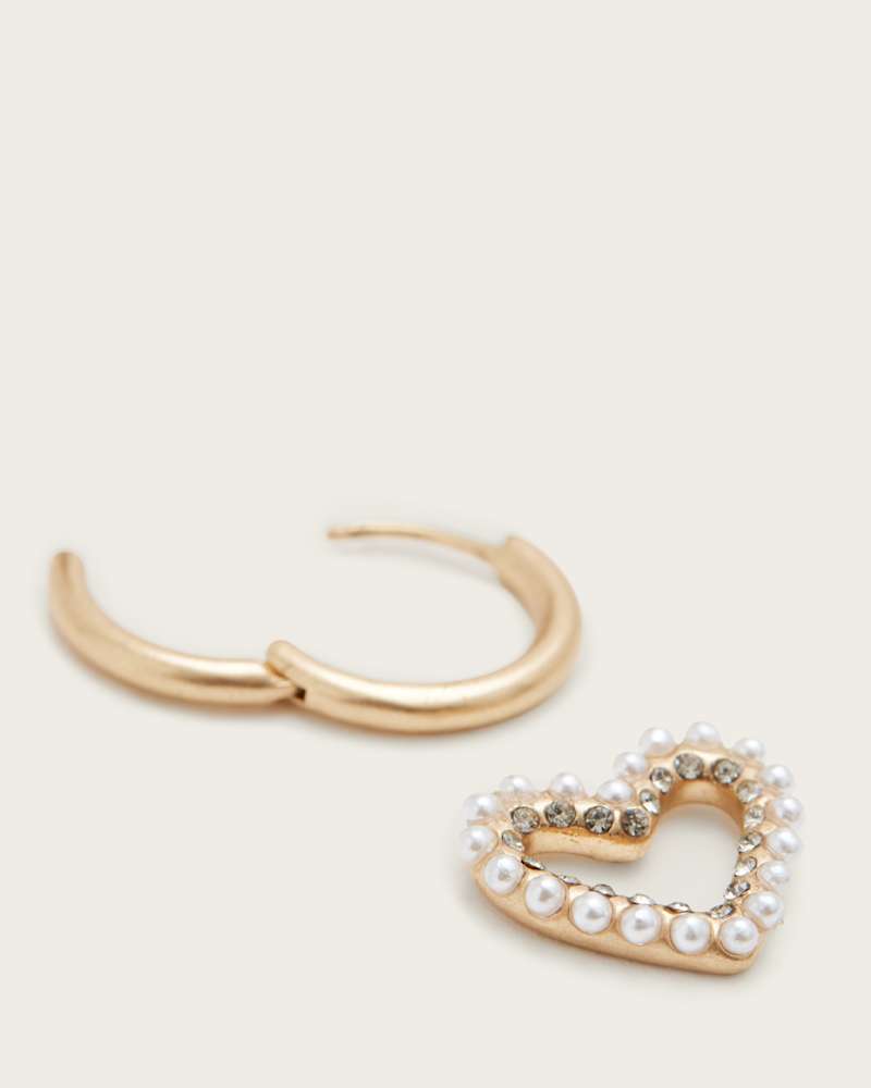 Vida Heart Beaded Hoop Earrings