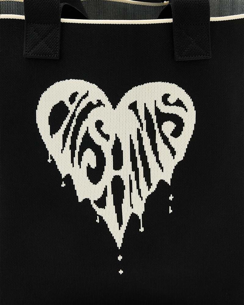 Izzy Heart Large Knitted Tote Bag